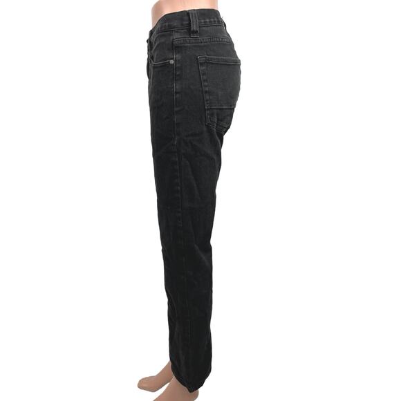 Active R/S Black Mid Rise Reform Ankle Denim Straight Leg Jeans Size 30 - Picture 2 of 6